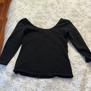 Long sleeve black top